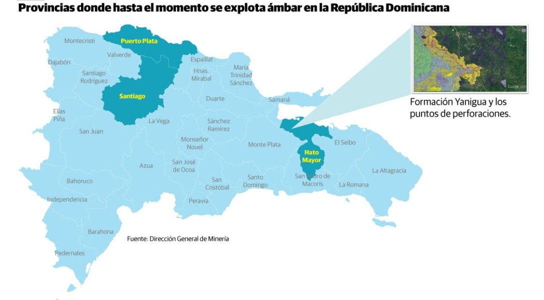 provincias explotan ambar republica dominicana